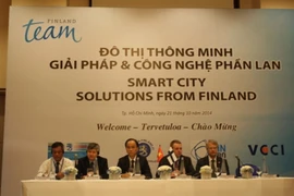 Scene of the workshop titled "Smart city solutions from Finland"