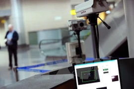 Body temperature measurement devices installed at Hanoi's Noi Bai airport (Photo: VNA)