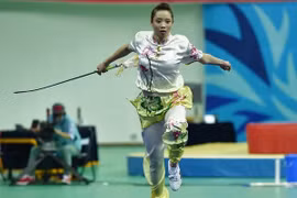 Wushu athlete Duong Thuy Vi (Source: VNA)