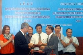 The signing ceremony (Source: VNA)