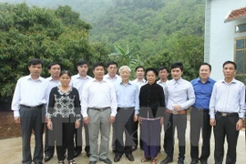 Party General Secretary Nguyen Phu Trong visits Cao Bang province. (Photo: VNA)