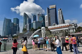 A tourist site in Singapore - a member nation of ASEAN (Photo: AFP/VNA)
