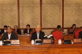 Party General Secretary Nguyen Phu Trong speaks at the event (Photo: VNA)