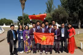 The Vietnam's delegation to the IJSO in Argentina (Photo: IJSO)