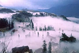 350km far north-west from Hanoi, Sapa, the capital of Sapa District in Lao Cai Province, lies at the altitude of 1600m (Photo: VNA)