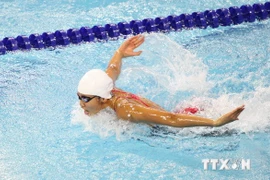 Swimmer Nguyen Thi Anh Vien competing (Photo:VNA)
