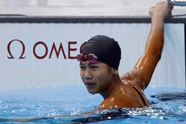 Swimmer Nguyen Thi Anh Vien is expected to defend her title at the Best Athletes and Coaches of 2014, which is being held on December 30 in three cities across the nation. Photo voc.org.vn