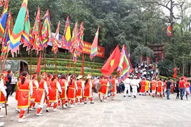 A grand procession to honour the Hung Kings (Photo: VNA)