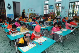 Can Tho fulfils universal preschool education targets. (Photo: VNA)