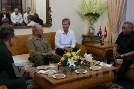 At the reception (Photo: VNA)