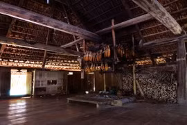 Inside the ancient Lang house. (Photo: VNA)