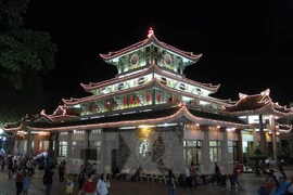 A corner of the Mount Sam Ba Chua Xu Temple (Photo: VNA) 