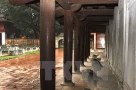 Doctoral steles at Van Mieu (the Temple of Literature) (Photo: VNA)