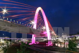 The flyover is built at the Hue Junction (Photo: VNA)