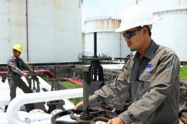 Operating oil and petrol supply system in PV Oil Dinh Vu (Source: VNA)