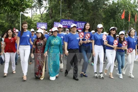 March for tobacco prevention in Ho Chi Minh City. (Photo: VNA)