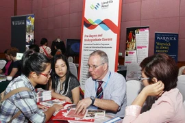 A UK study exhibition in Hanoi. Photo: VNA