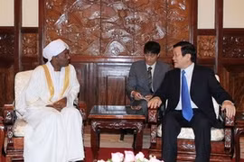 President Truong Tan Sang receives the Sudanese Ambassador, Sayed Eltayeb Ahmad (Photo: VNA)