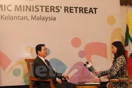Minister of Industry and Trade Vu Huy Hoang in an interview granted to Vietnam News Agency (Photo: VNA)