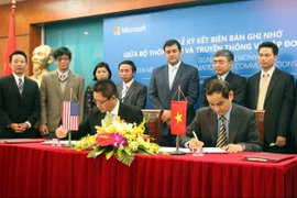 The signing ceremony (Source: VNA)