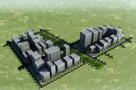 The IT park in Cau Giay will cover 8.5 ha (Photo: ict-hanoi.gov.vn)