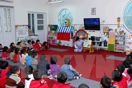 Pre-school education targets to all five-year-old children across the country. (Photo: VNA) 