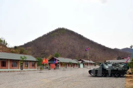 New barrack for army training units under Brigade 70 of the Royal Cambodian Armed Forces (RCAF) funded by Vietnam's Ministry of Defence. (Photo: VNA)
