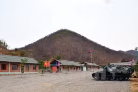New barrack for army training units under Brigade 70 of the Royal Cambodian Armed Forces (RCAF) funded by Vietnam's Ministry of Defence. (Photo: VNA)