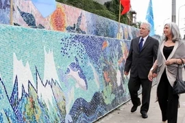 Argentinan picture of Hanoi ceramic way inaugurated