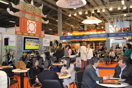 Vietnamese pavilion at the 2015 international tourism fair (Photo: VNA)