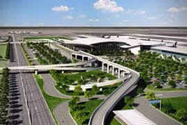 A perspective figure of Quang Ninh International Airport in Van Don Economic Zone (Photo: petrotimes.vn)