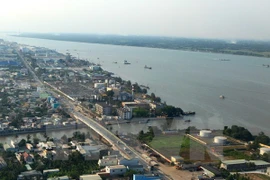 A view over part of O Mon district of Can Tho (Photo: VNA)