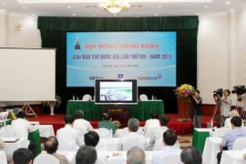 The National Press Awards 2013 received a total of 1,665 entries, the largest number so far. Photo: VNA
