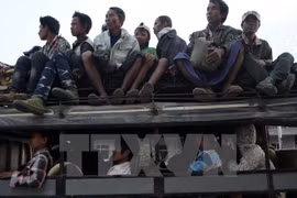 Kokang residents flee from conflict areas (Photo: )