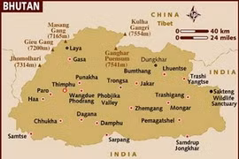 Bhutan map (Source: Internet)