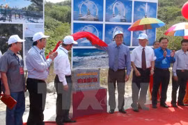 Ceremony to launch the construction on Gac Ma memorial park. (Photo: VNA)