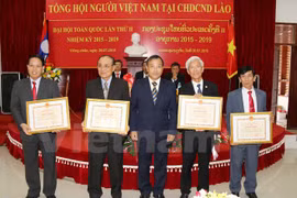 Organisations and individuals receive certificate of merits at the event (Source: VNA)
