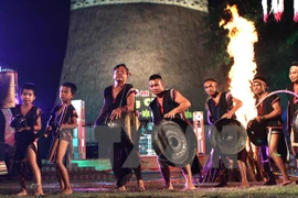 A Gong performance Central Highlands ethnic minority people (Photo: VNA)