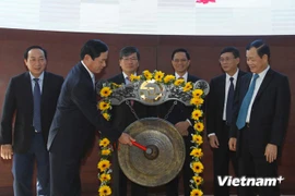Pham Viet Thanh, Chairman of the Vietnam Airline Council of Members announced the IPO (Photo:VNA)