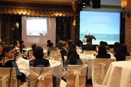 Vietnamese Embassy in Germany held a ceremony to promote Vietnamese Tourism. (Photo: VNA)