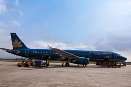 An airplane of Vietnam Airlines (Photo: VNA)