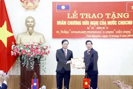 Scene at the award ceremony. Photo: VNA