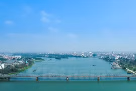 A aerial view of Hue city (Photo: VNA)