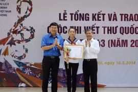 Pham Phuong Thao from Hai Phong won the consolation prize in the 43rd competition (2014) (Photo: VNA)