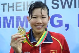Swimmer Nguyen Thi Anh Vien (Photo: VNA)