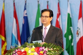 PM Dung speaks at the closing ceremony (Photo: VNA)