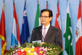 PM Dung speaks at the closing ceremony (Photo: VNA)