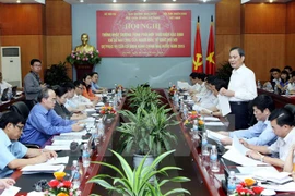 Minister of Home Affairs Nguyen Thai Binh speaks at the conference (Photo: VNA)
