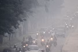 Thick haze in Pekanbaru, Indonesia (Photo:AFT/VNA)