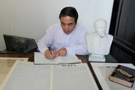 Communist Review's Editor-in-Chief Vu Van Phuc (Photo: Le Phuong)